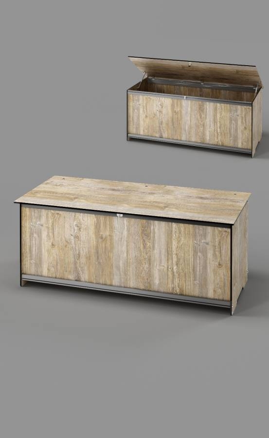 Amaretto Pine 120 gallon Deck Box