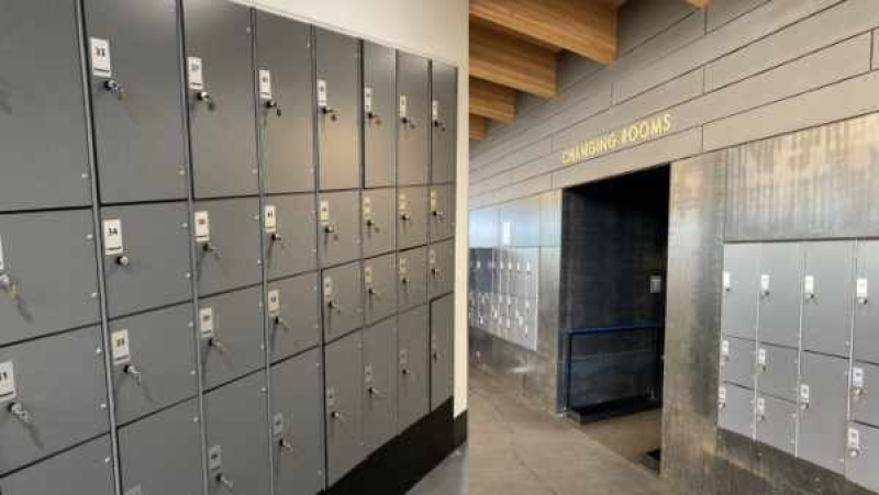 Locker installation at The Pavillion