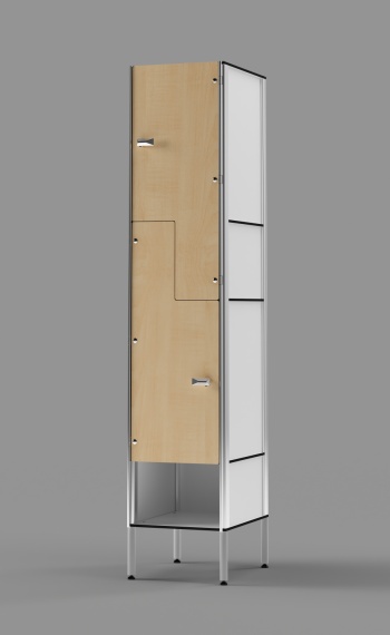 Phenolic Z-tier US-style Locker with Cubby