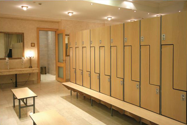 Z-Lockers with Integrated bench in Onegin Fitness Club