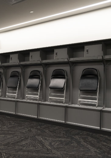 Athletic Locker Installation at the Superdome in New Orleans