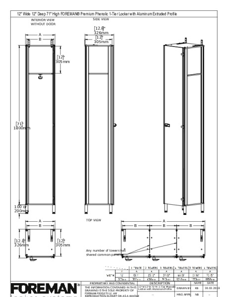 FOREMAN® LOCKER SYSTEMS Murrieta, CA