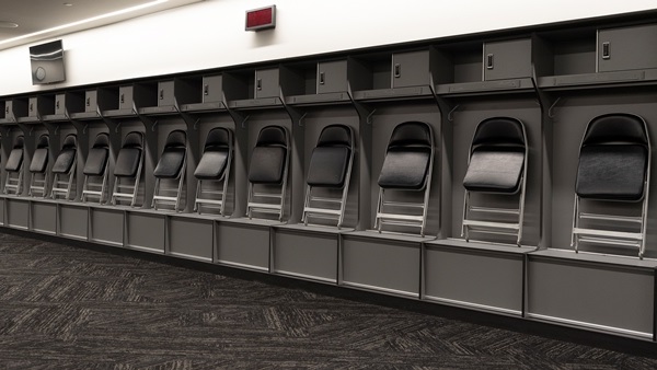 53 Athletic and 19 Staff locker installation