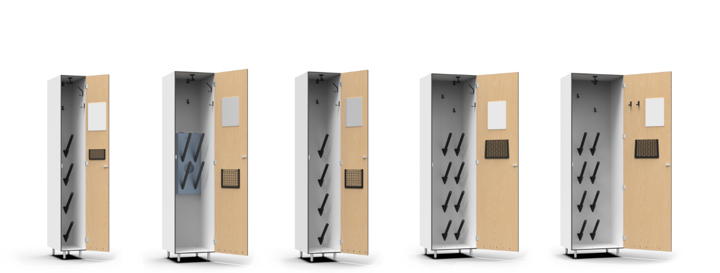 FOREMAN ski lockers tahoe series phenolic indoor and outdoor ski lockers with boot horns or boot dryers