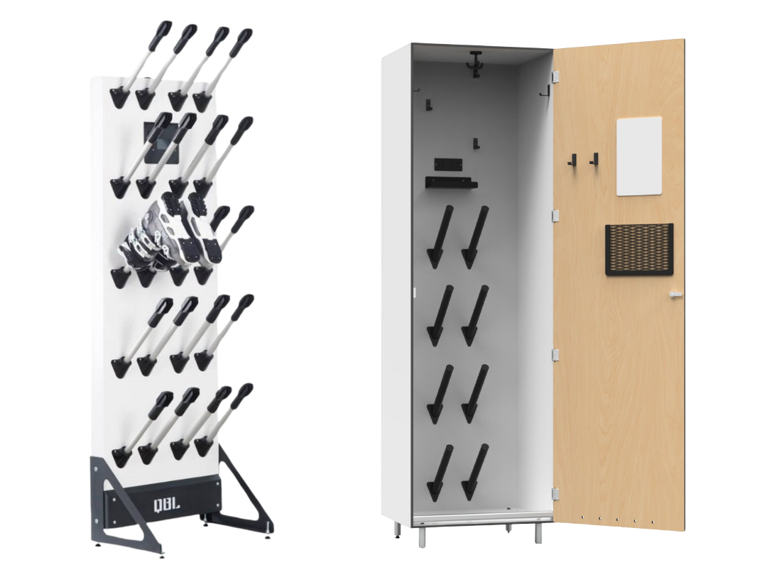 ski locker with boot dryer