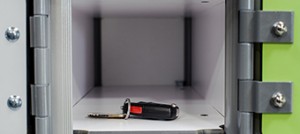 small locker for wallet and keys