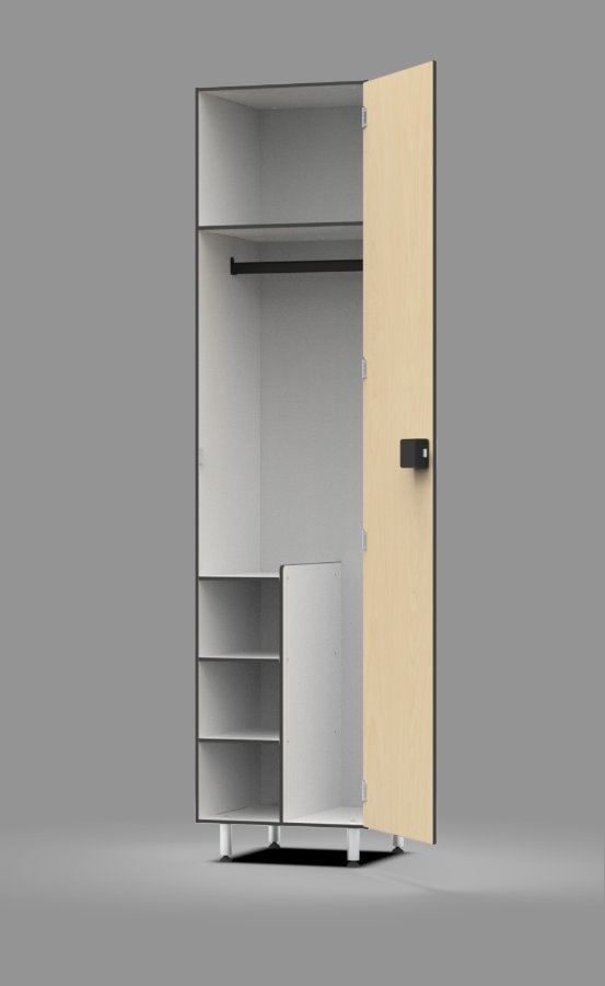 Golf Locker Triple Cubby Single Compartment