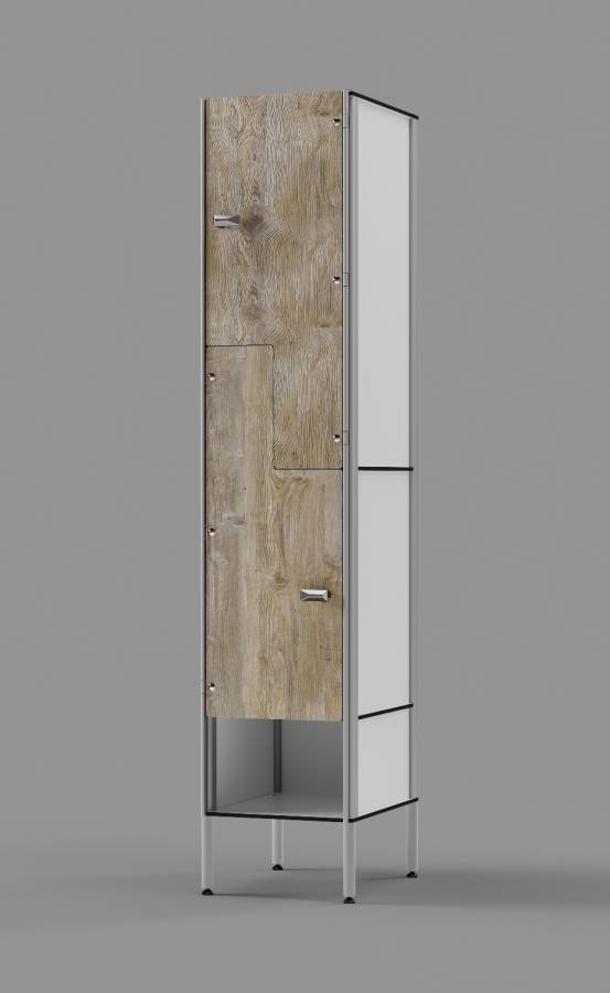 Amaretto Pine Z-tier US-style Locker with Cubby