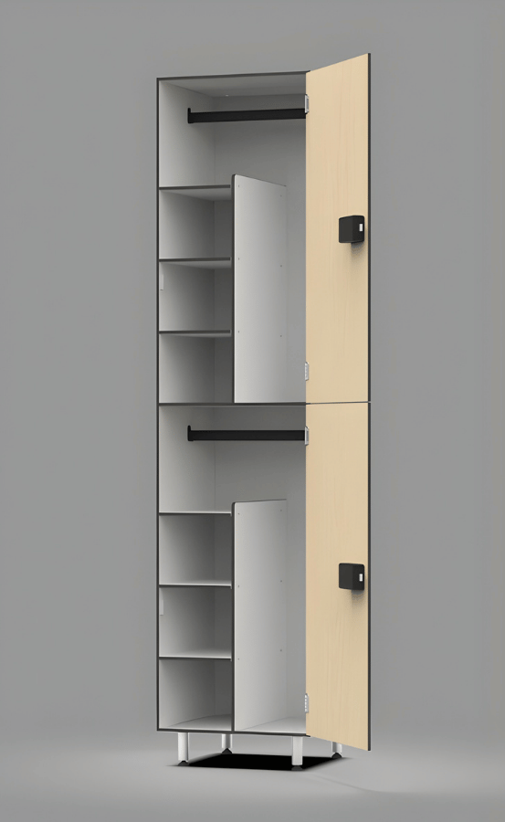 Golf Locker Triple Cubby Double Compartment