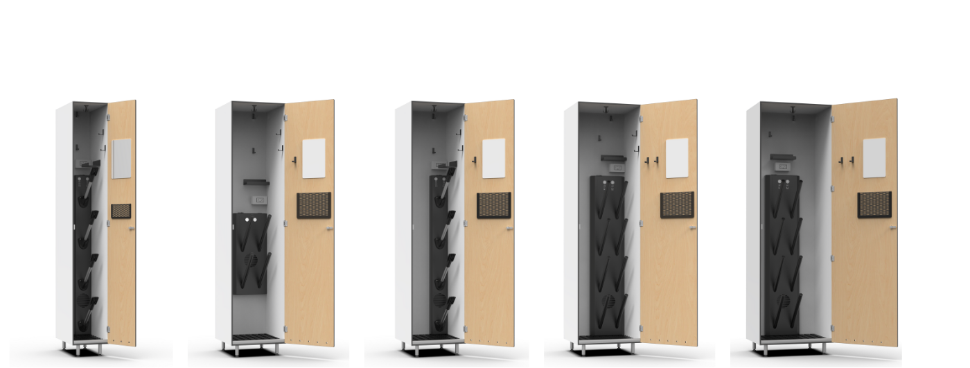 FOREMAN ski lockers tahoe series phenolic indoor and outdoor ski lockers with boot horns or boot dryers