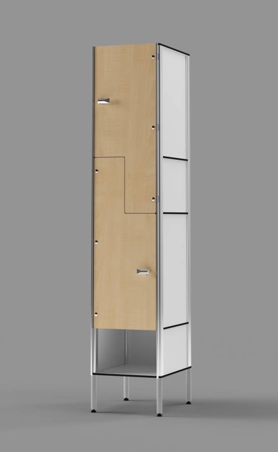 Manitoba Maple Z-tier US-style Locker with Cubby
