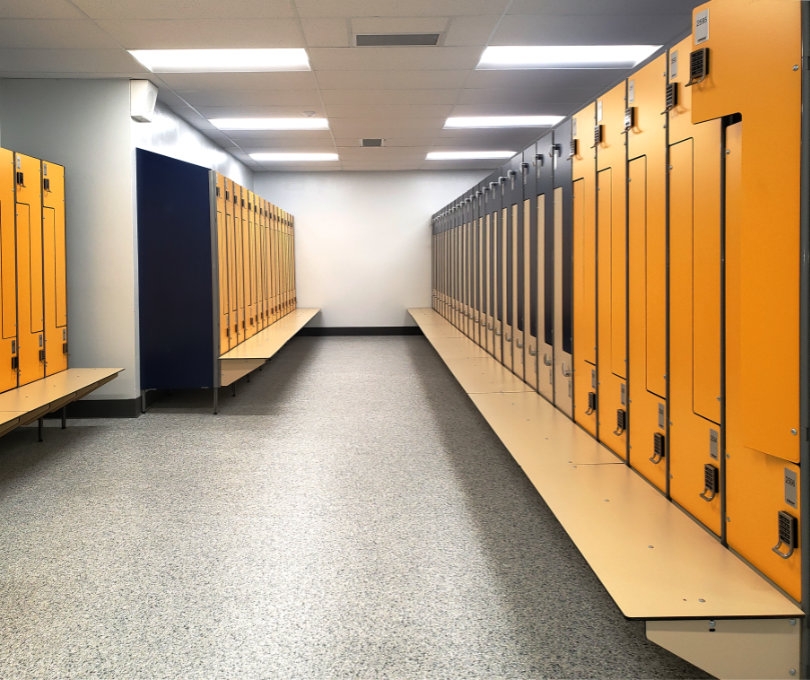 Tempered Glass Doors, LED-Light and Gantner Access Control System