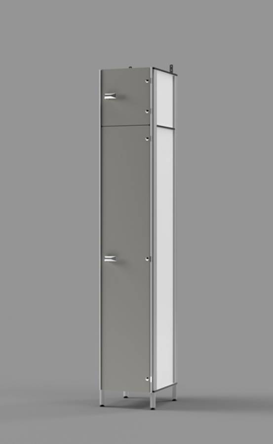 North Sea Grey Employee Locker with the Upper Compartment