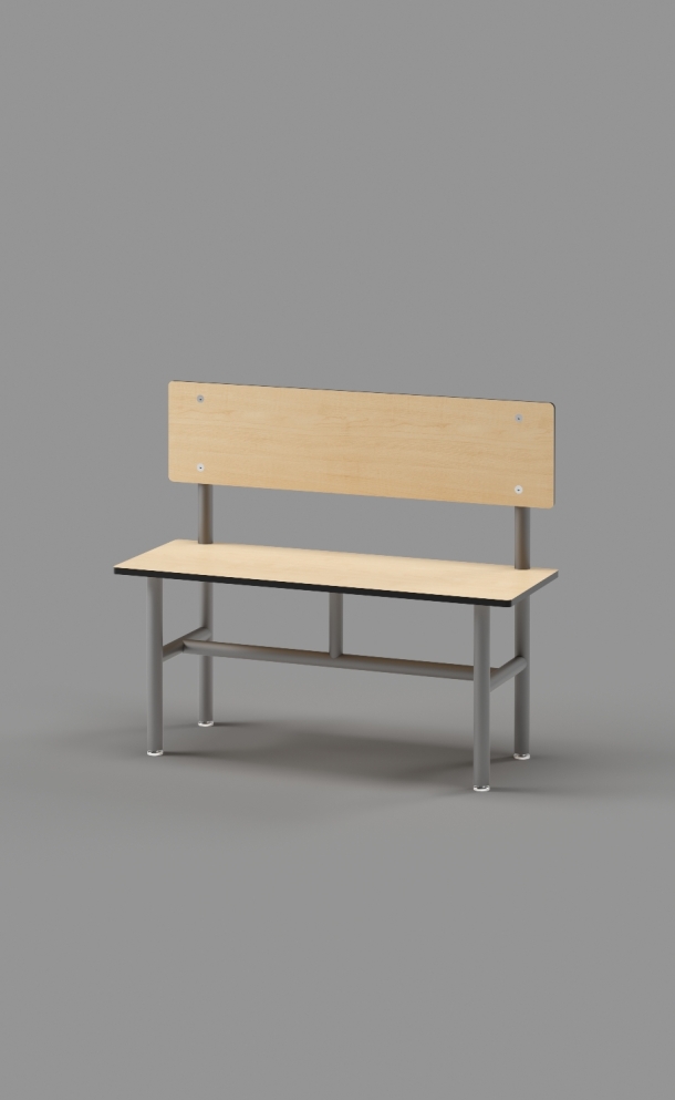 Bench with Back Support