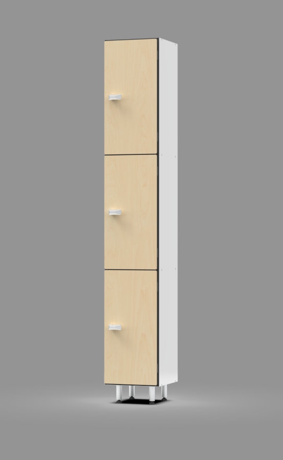 Traditional Phenolic Lockers 3-Tier Locker