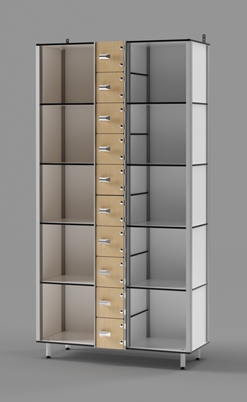 Signature Phenolic Lockers Combo Tower