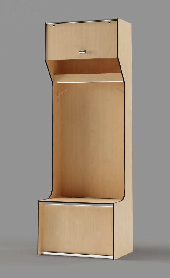 Model: Tradition 80"H with Extra Shelf