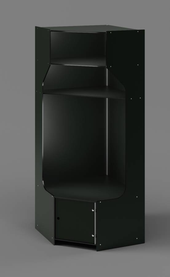 Black Corner Athletic Locker