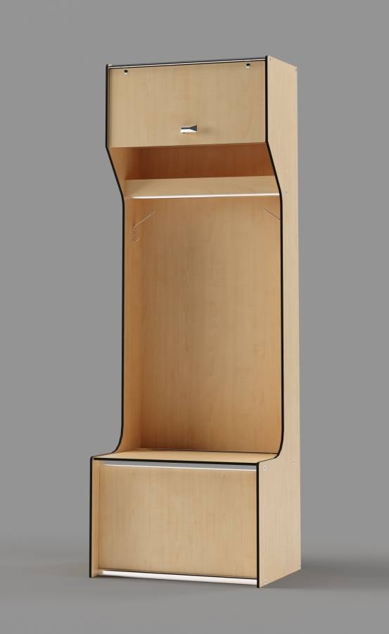 Manitoba Maple Model: Tradition 80"H with Extra Shelf