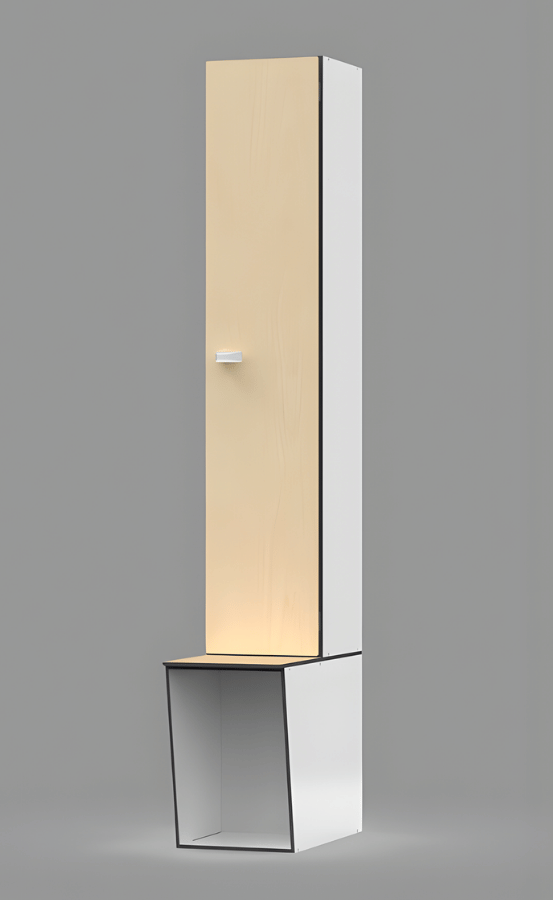 Traditional Phenolic Lockers Inclined Cubby Bench