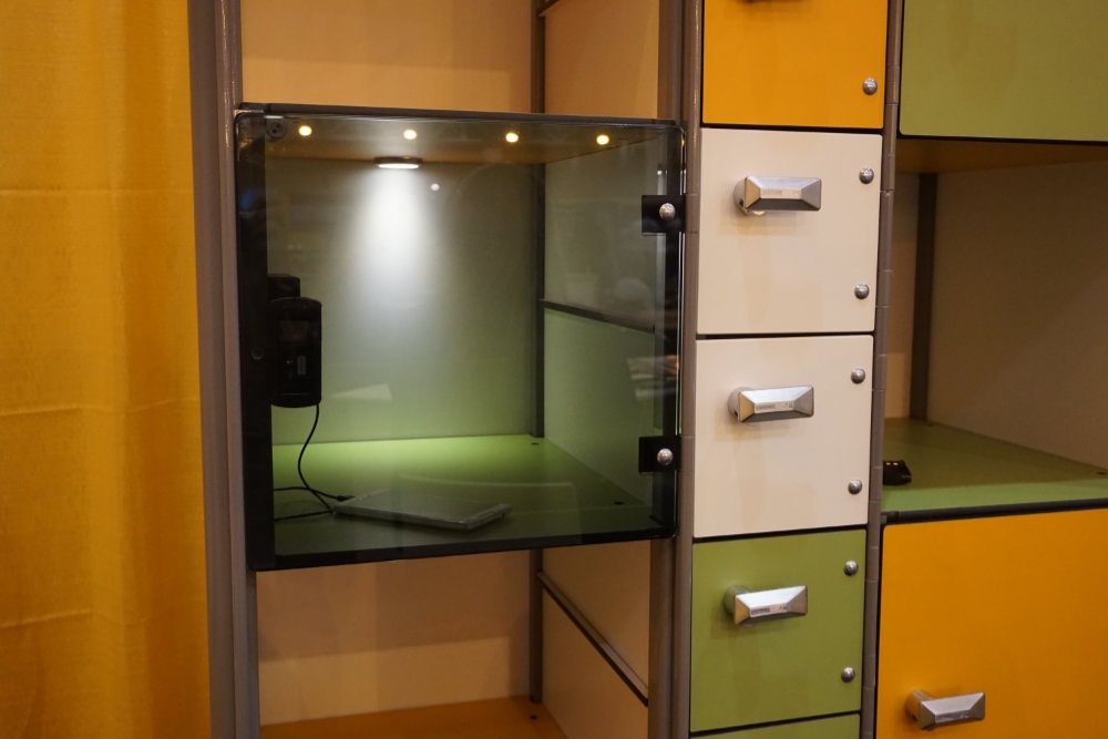 Tempered Glass Doors, LED-Light and Gantner Access Control System