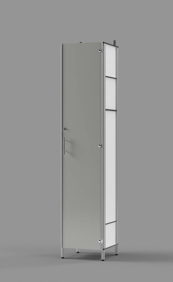 North Sea Grey Executive Employee Locker with Lockable Inner Compartment