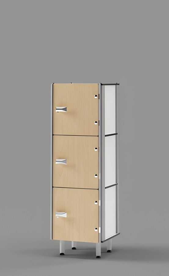 Signature Phenolic Lockers Console 3-tier Locker 36'' High