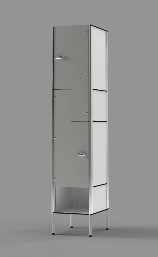 North Sea Grey Z-tier US-style Locker with Cubby